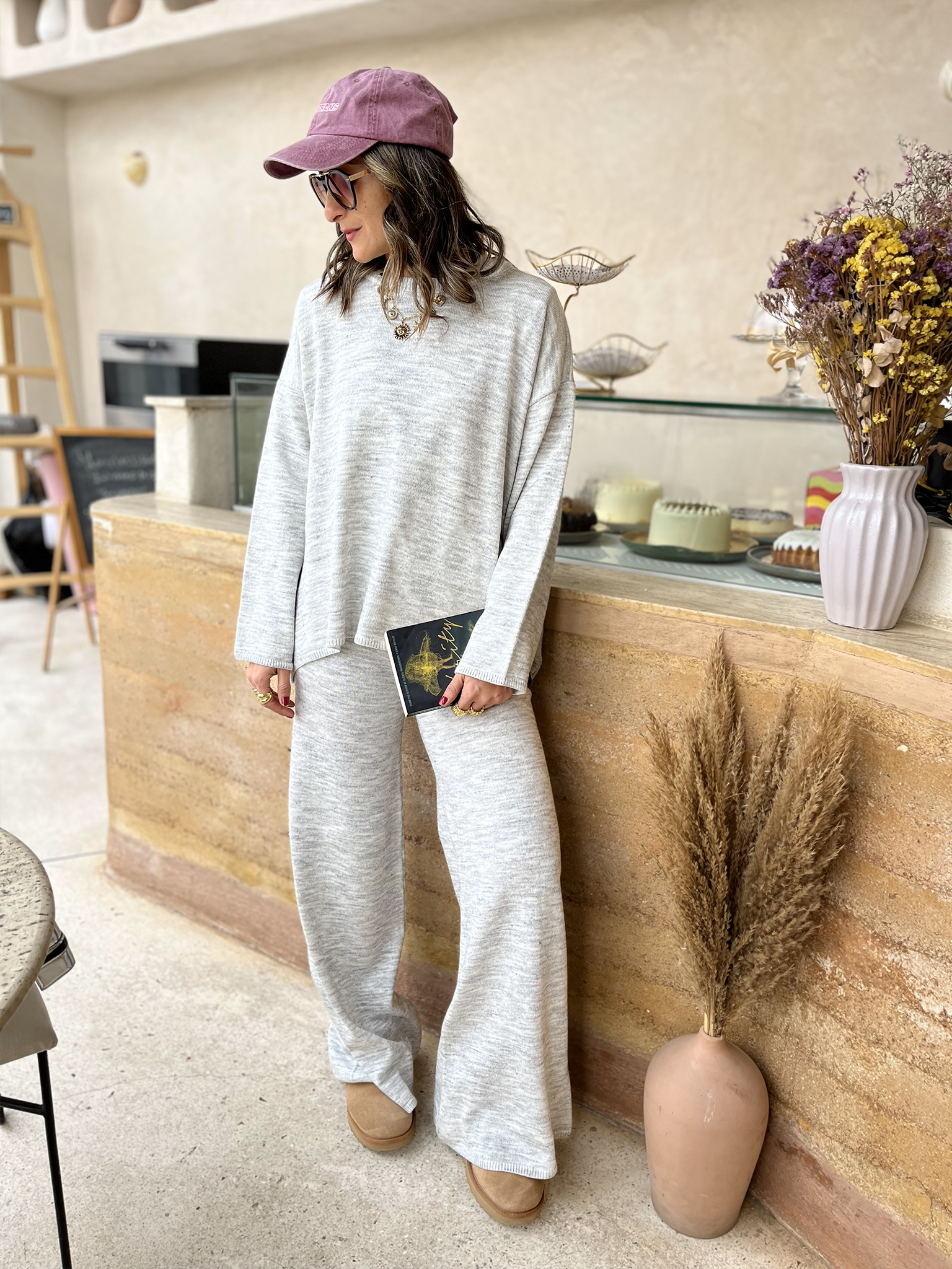 Grey Essential Knit Set