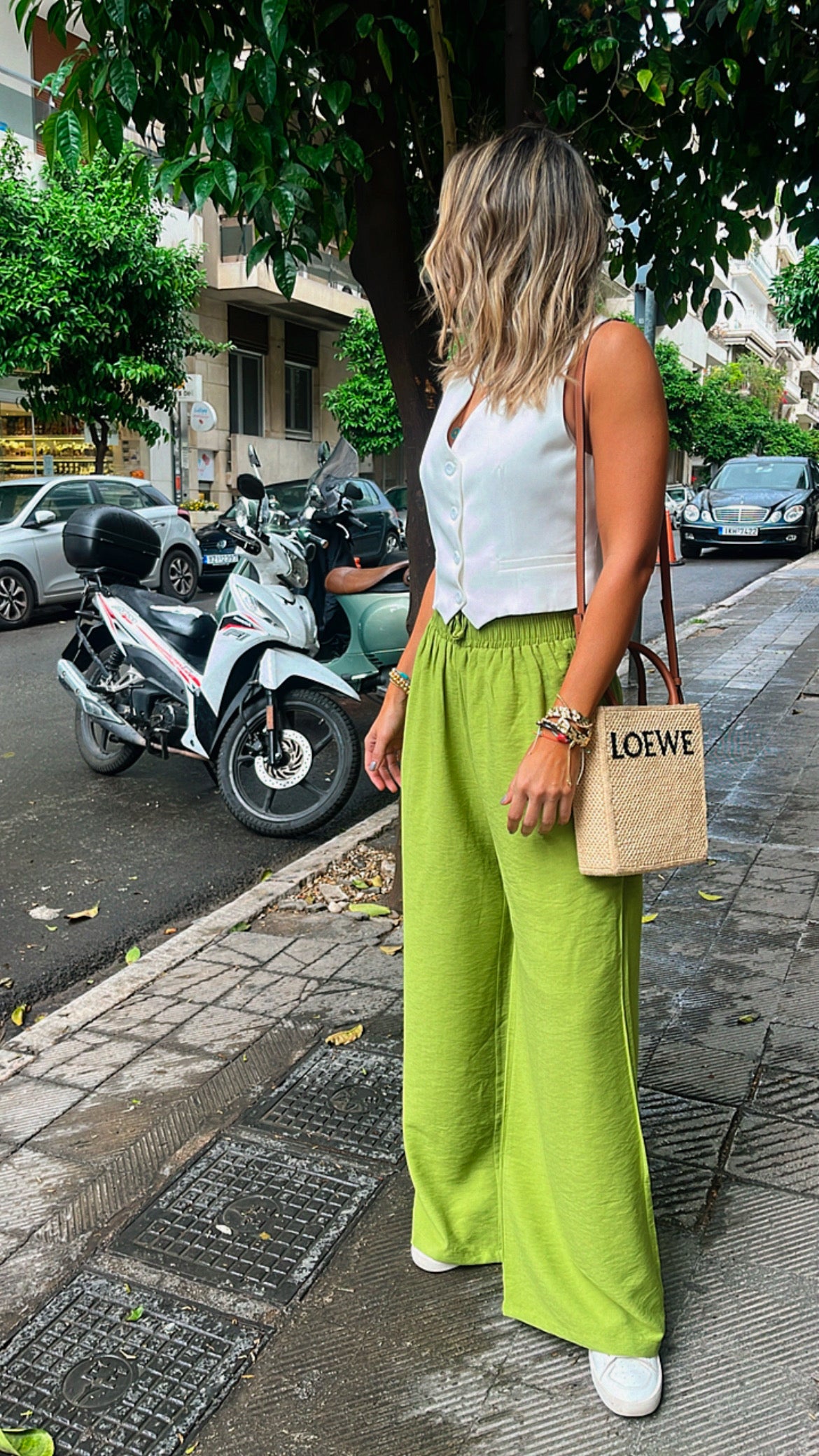 Lime Essential Linen Pants