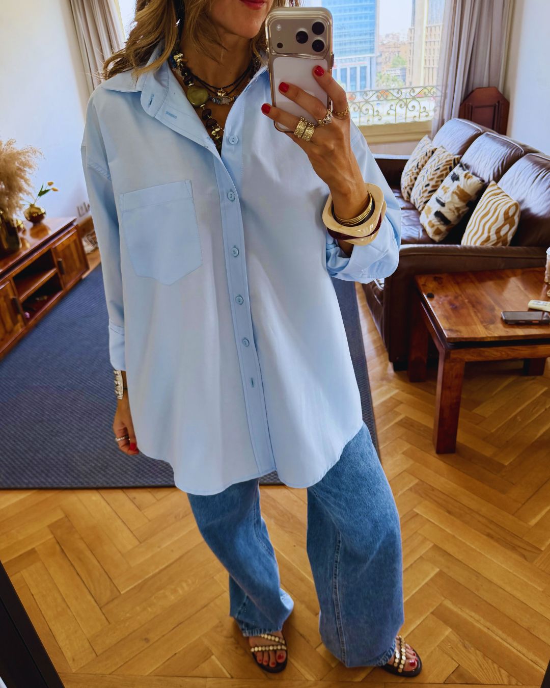 Skye Oversized Poplin Shirt