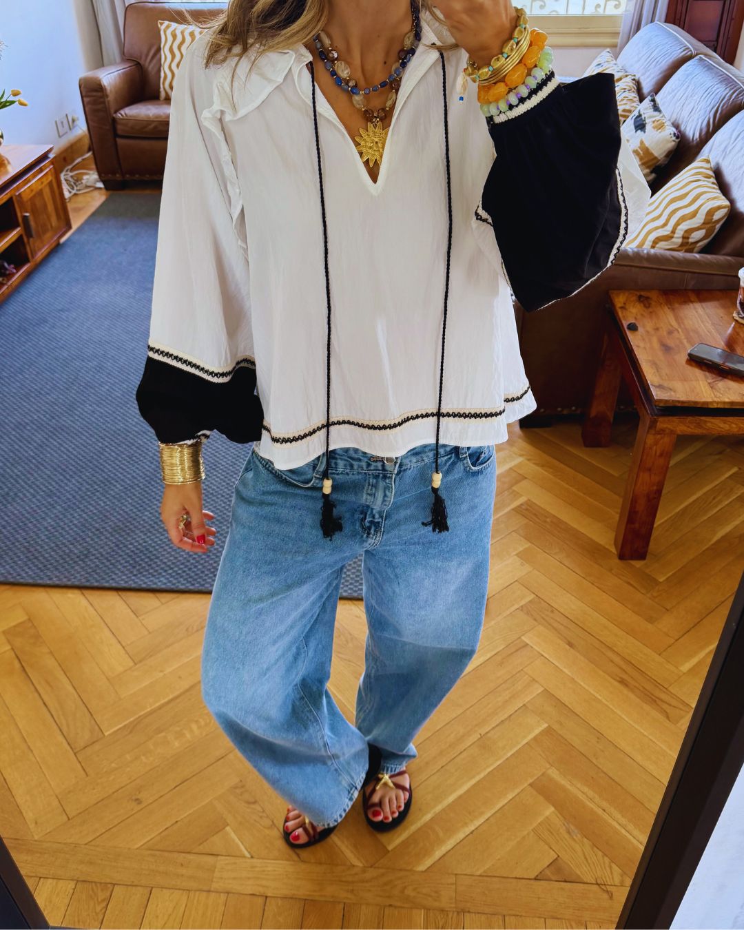 White Siena Top