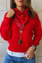 Rouge Cult-Favorite Knit Bandana Scarf