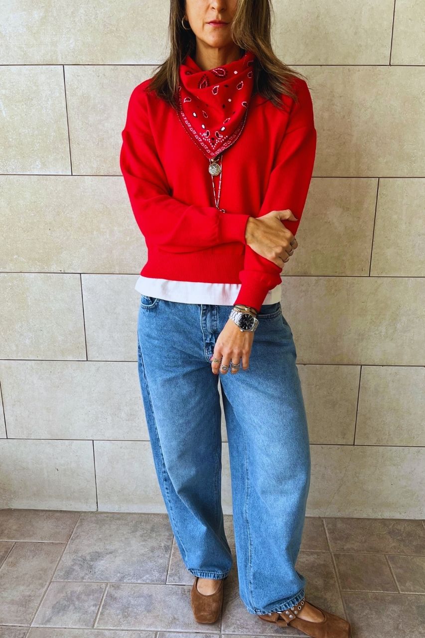 Rouge Cult-Favorite Knit Bandana Scarf