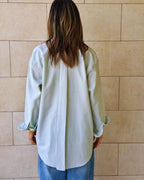 Mint Boyfriend Oxford Shirt