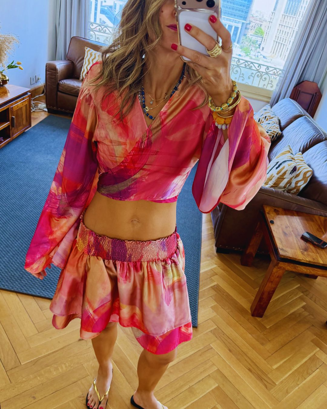 Sabbia Rosa Wrap Around Top