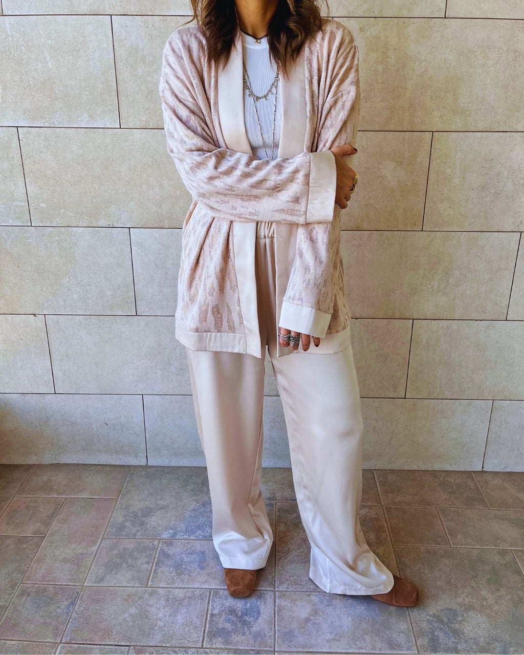 Beige Between Moments Kimono