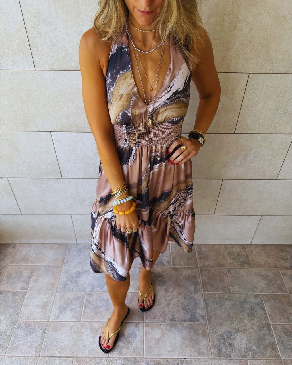 Lucca Tie Back Dress