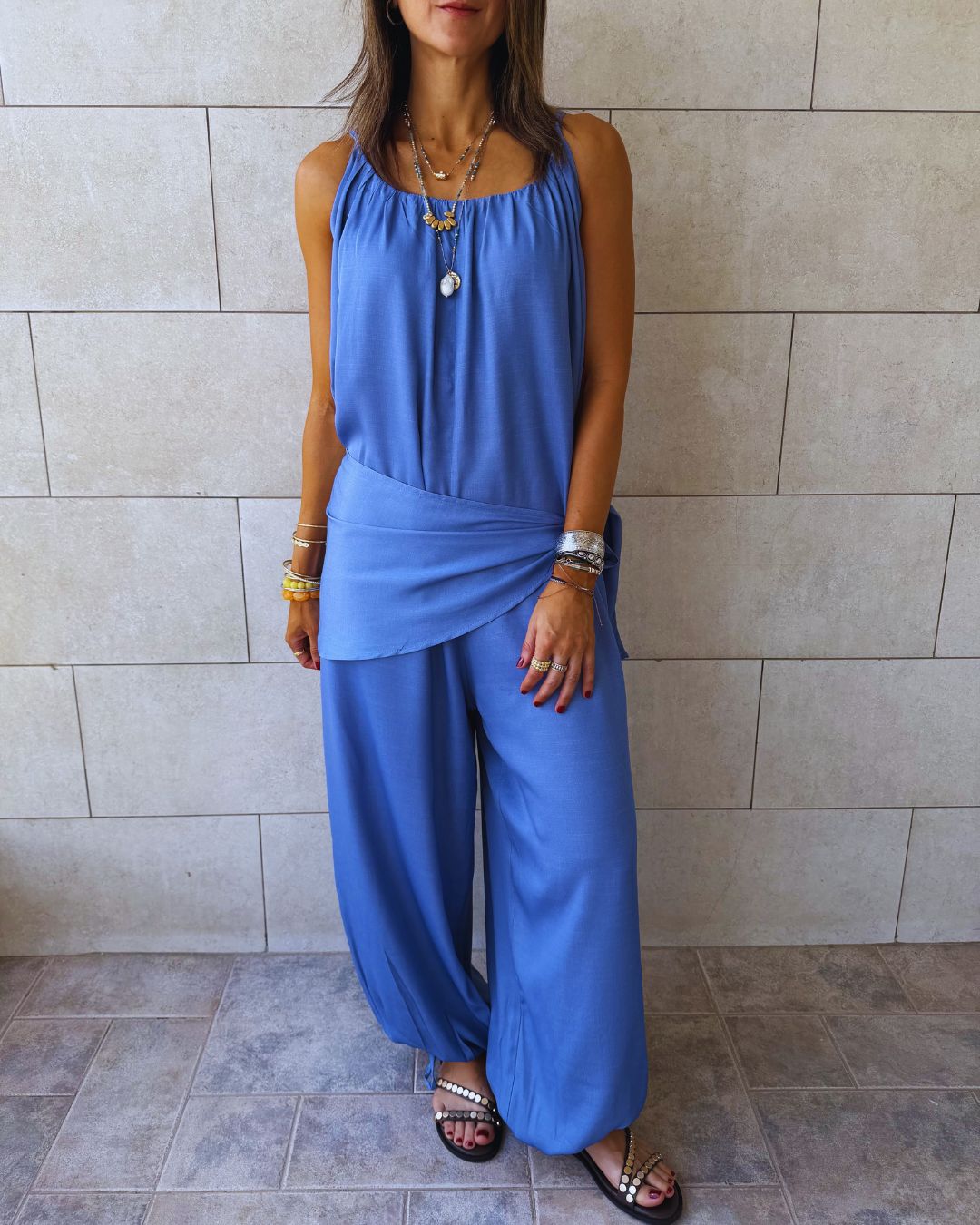 Paloma Light Blue Denim Jumpsuit