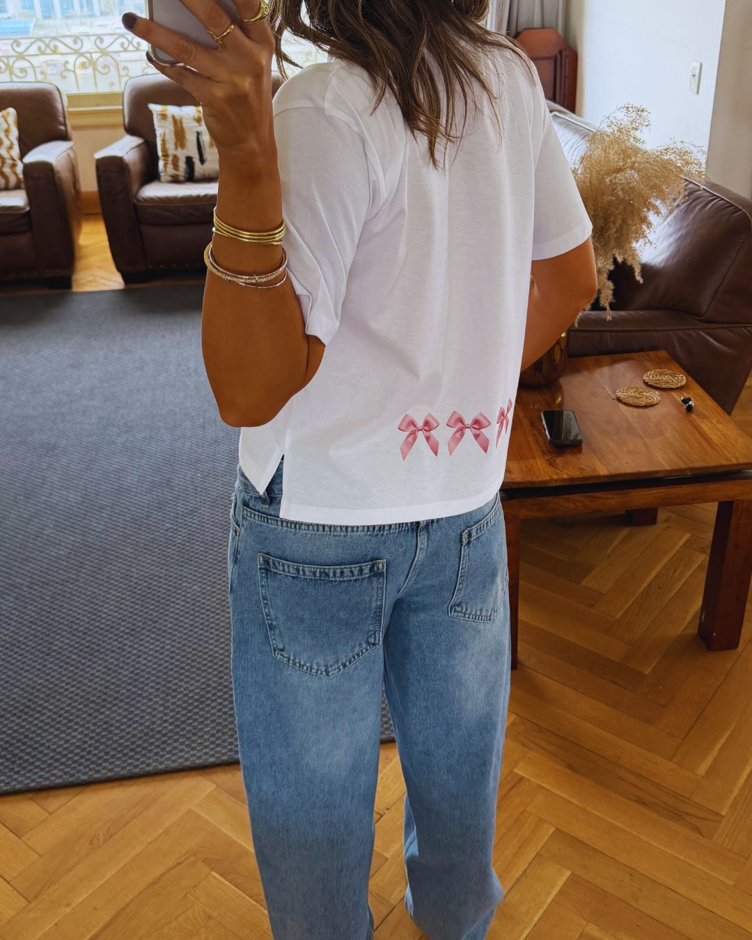 Pink Bow Back T-Shirt