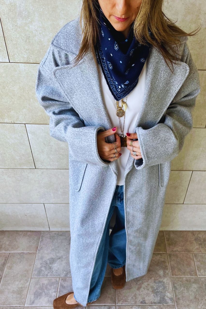 Navy Cult-Favorite Knit Bandana Scarf