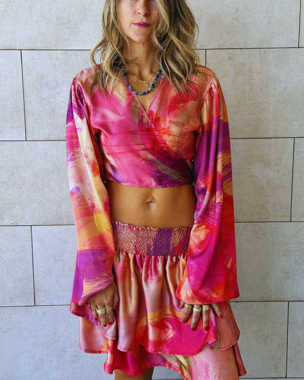 Sabbia Rosa Wrap Around Top