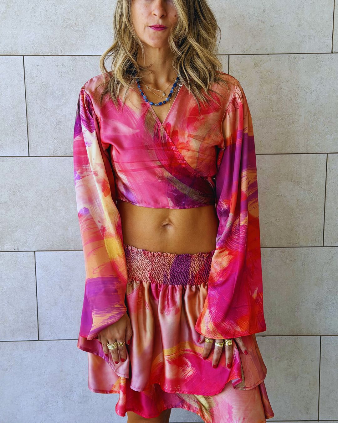 Sabbia Rosa Wrap Around Top