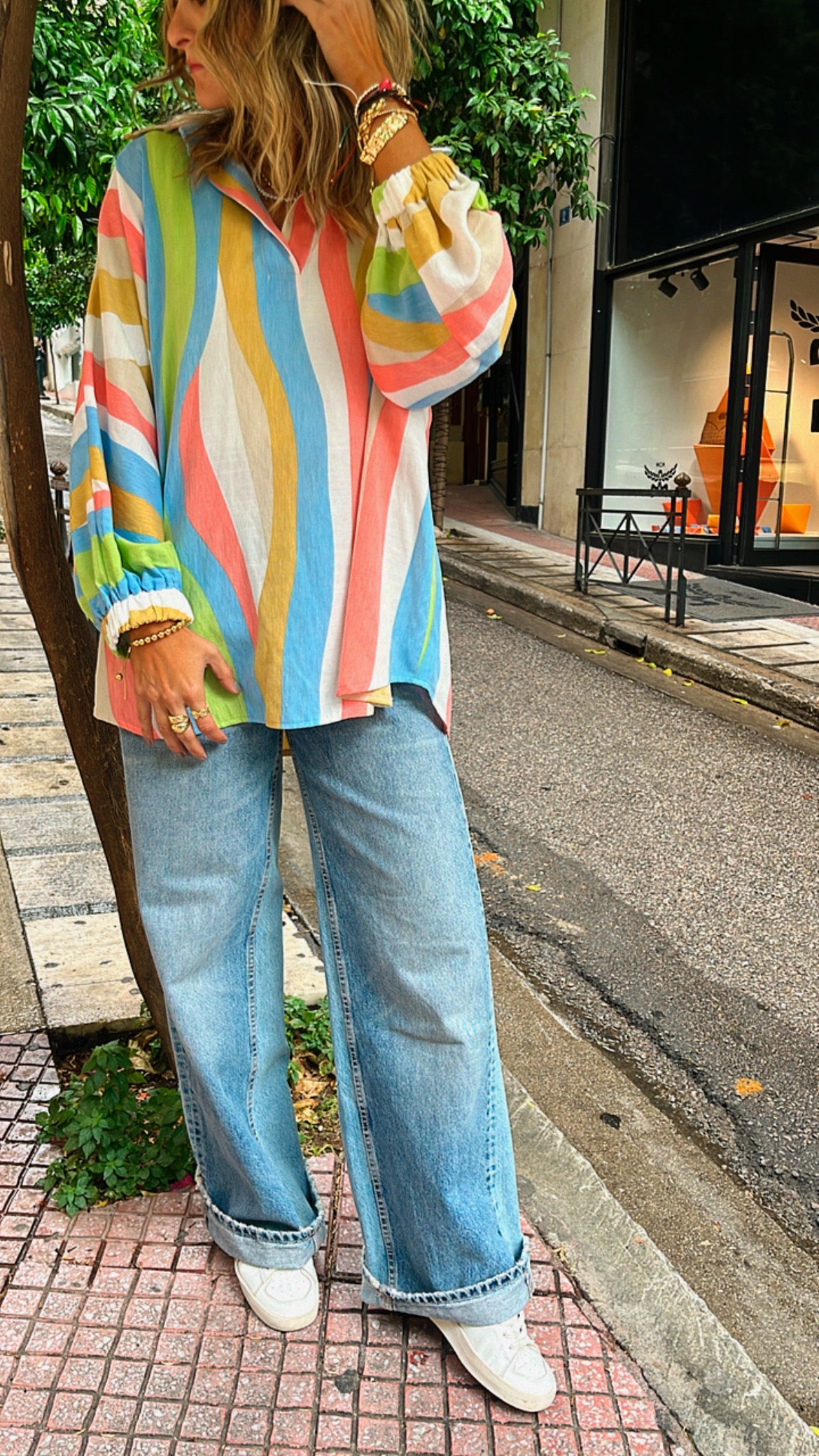 Multicolor Bubbly Shirt