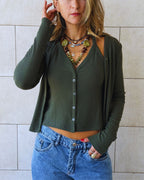 Olive Two In One Top