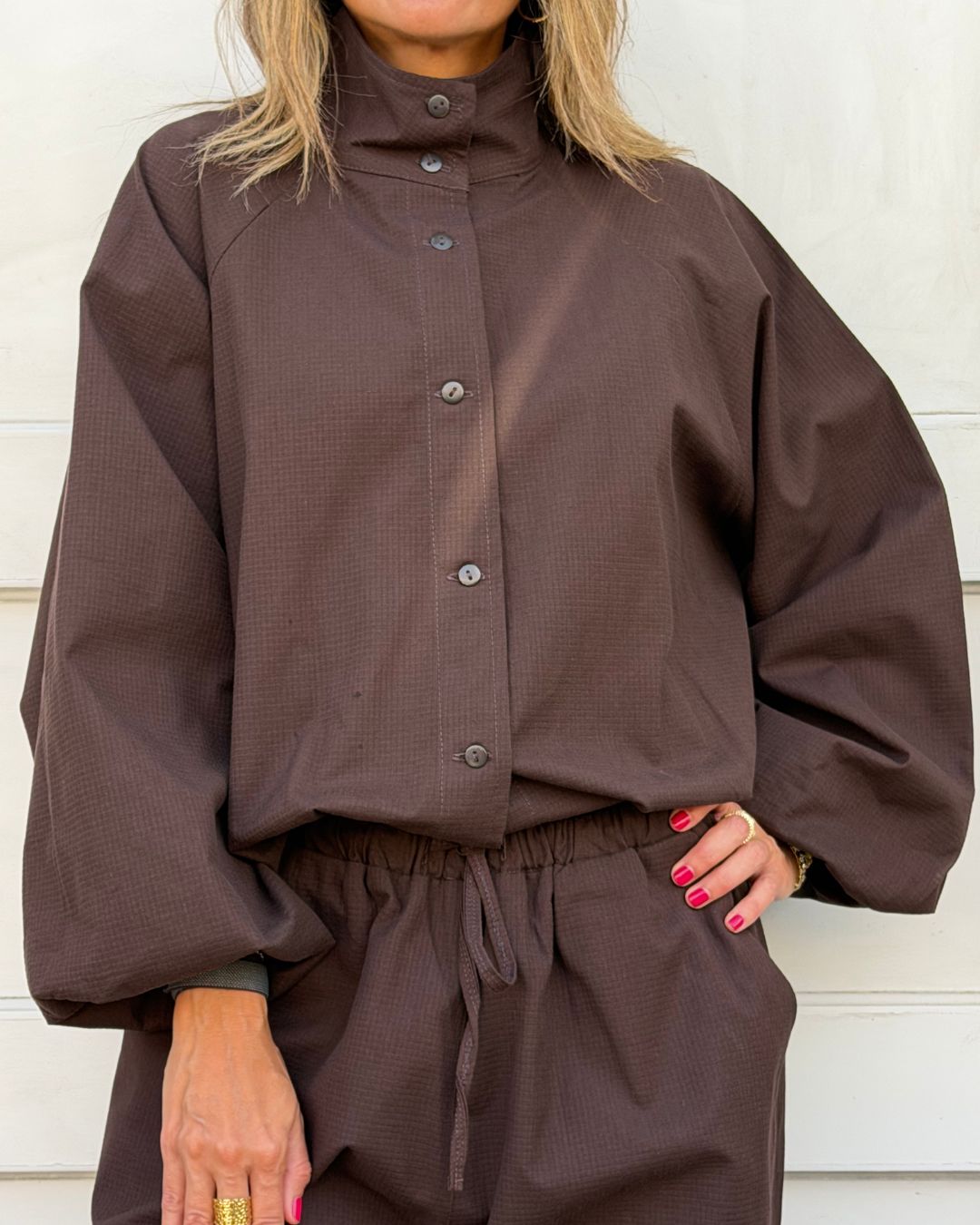 Brown Balloon Jacket