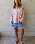 Baby Pink Paisley Whisper Shirt