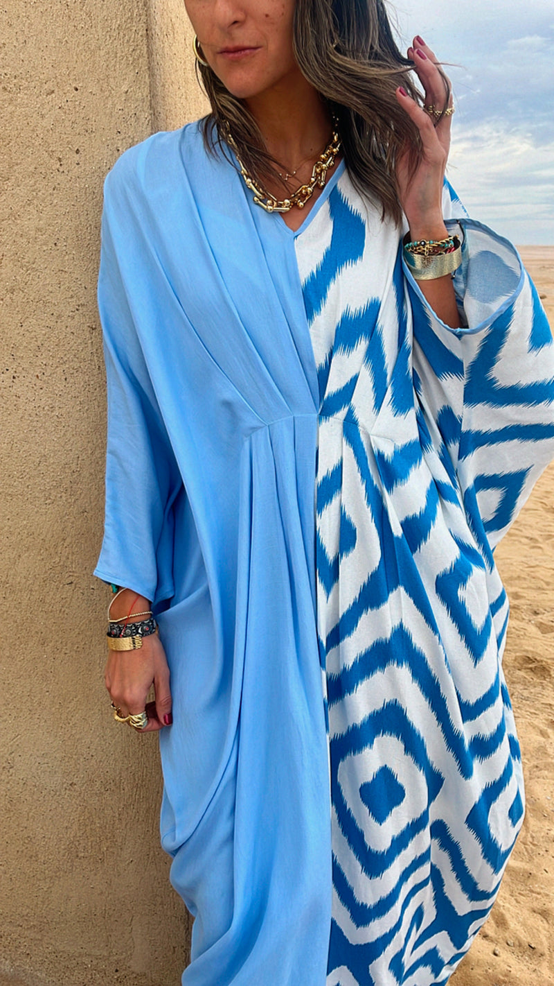 Blue Double Fun Kaftan