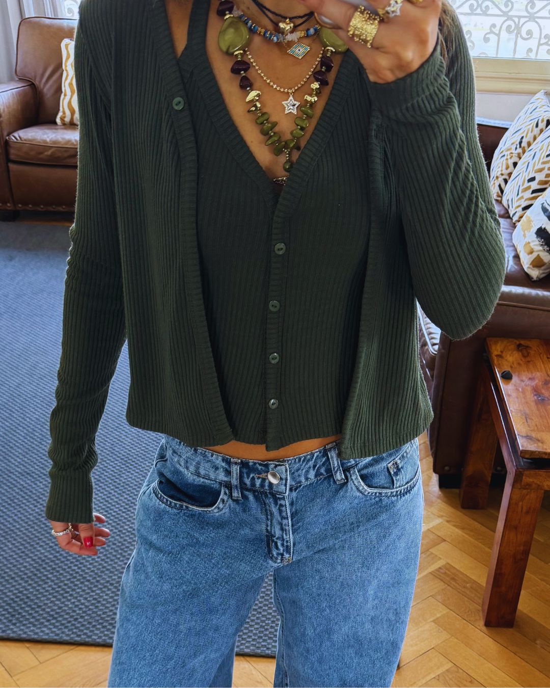Olive Two In One Top