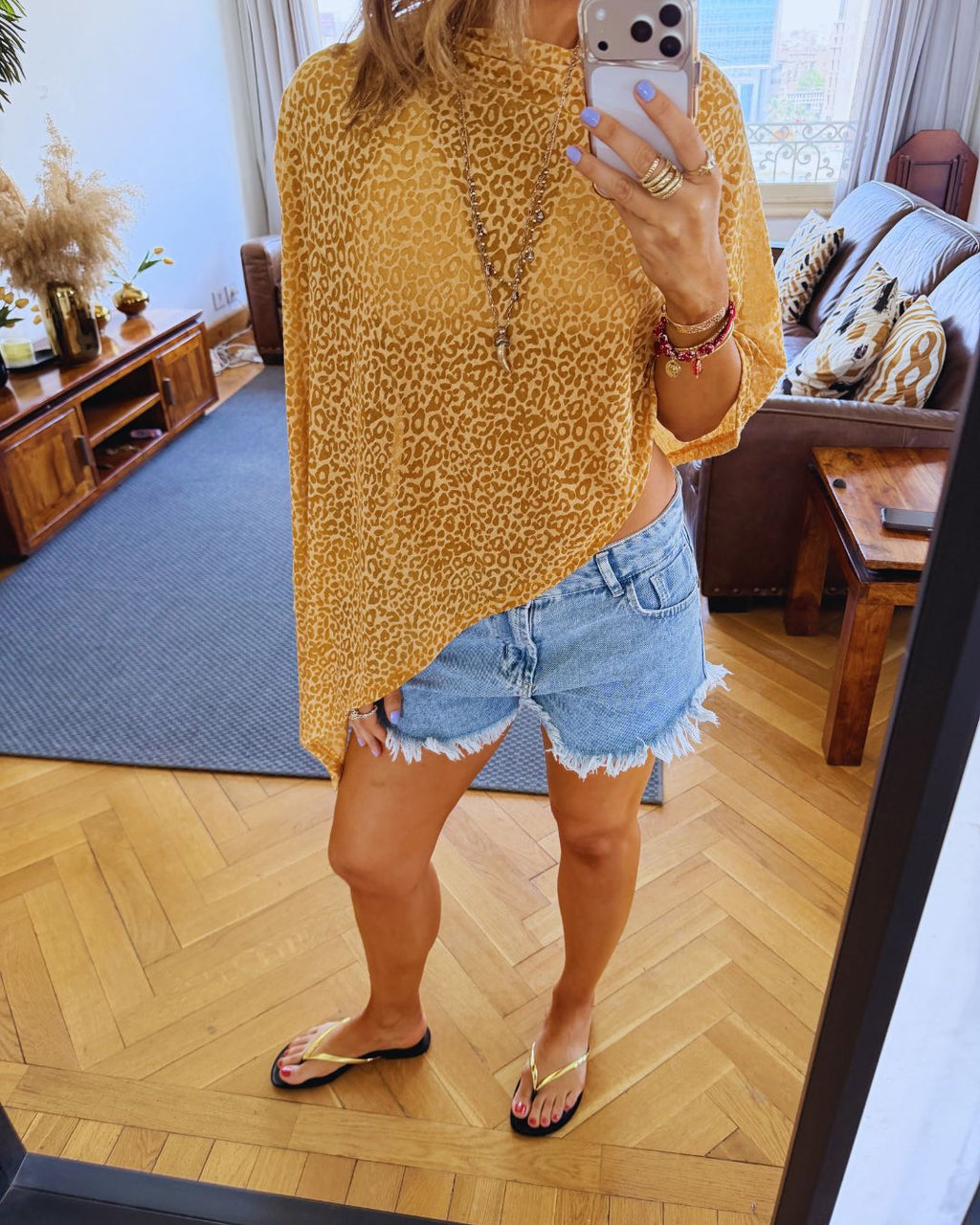 Yellow Wild Riviera Poncho