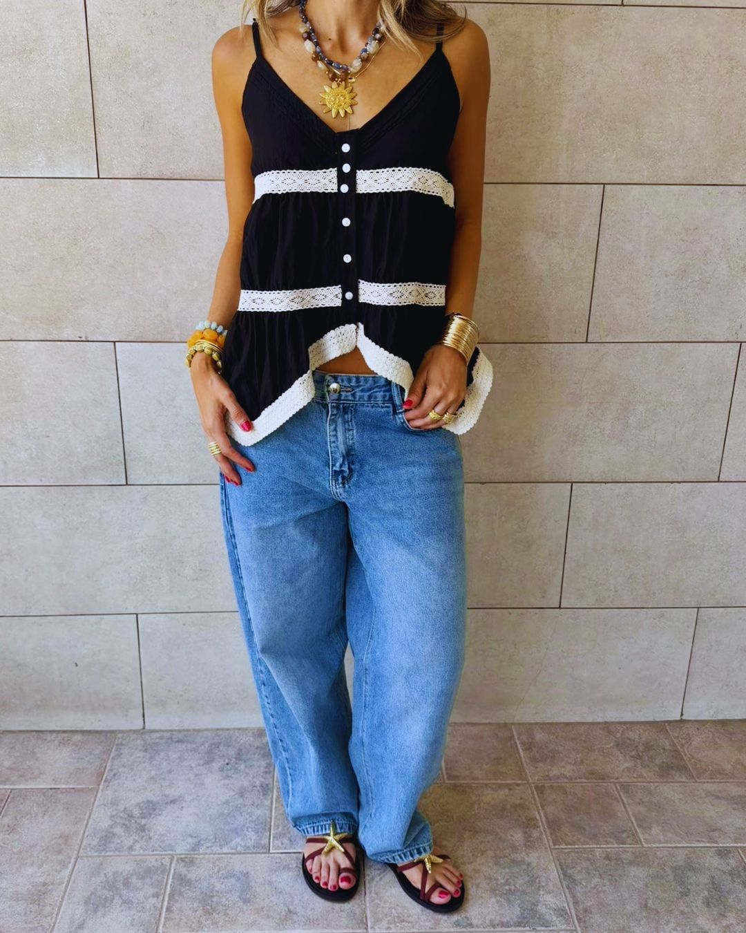 Black Serena Top