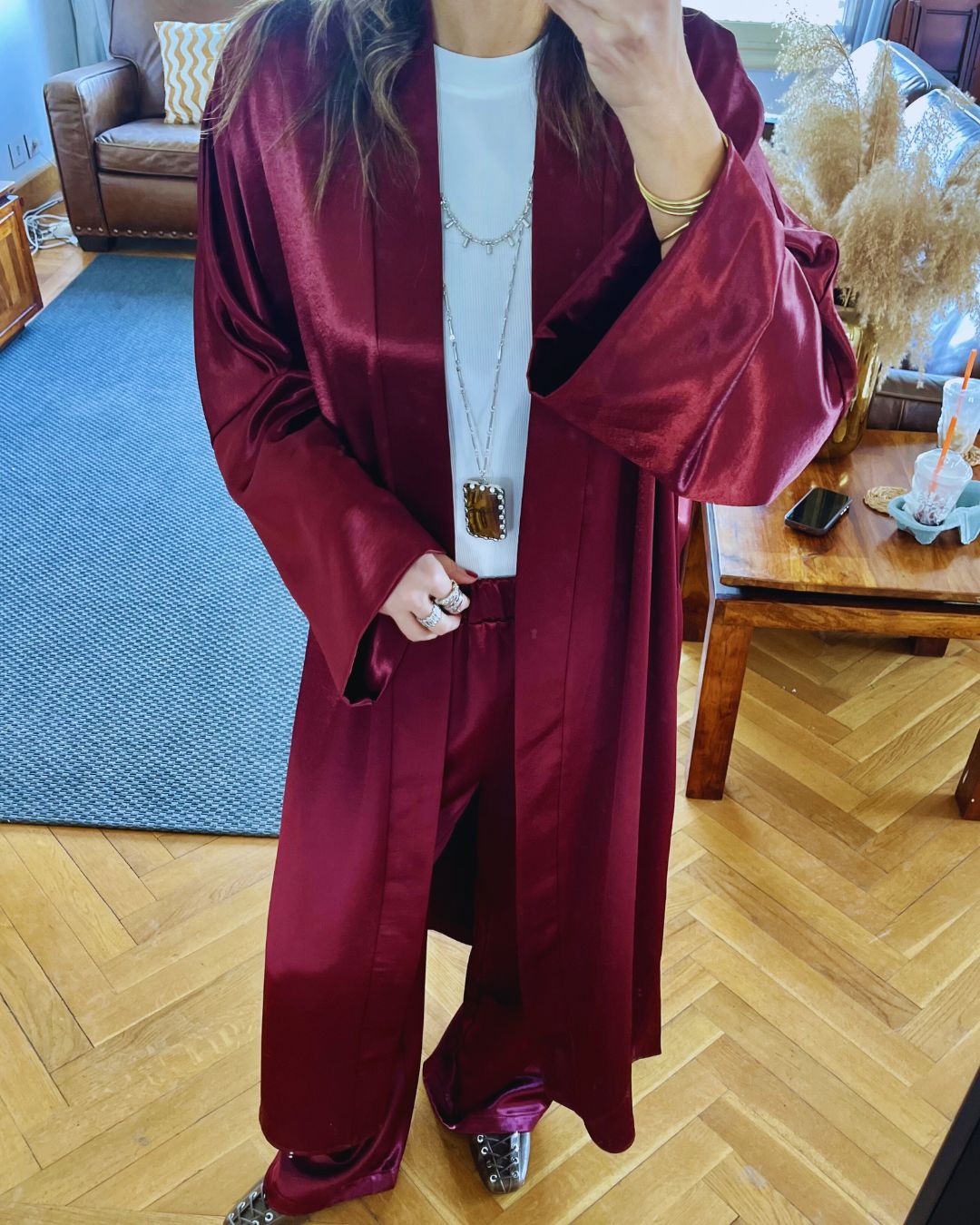 Burgundy After Sunset Cardigan