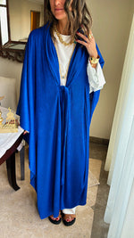 Blue Longline Knot Kimono