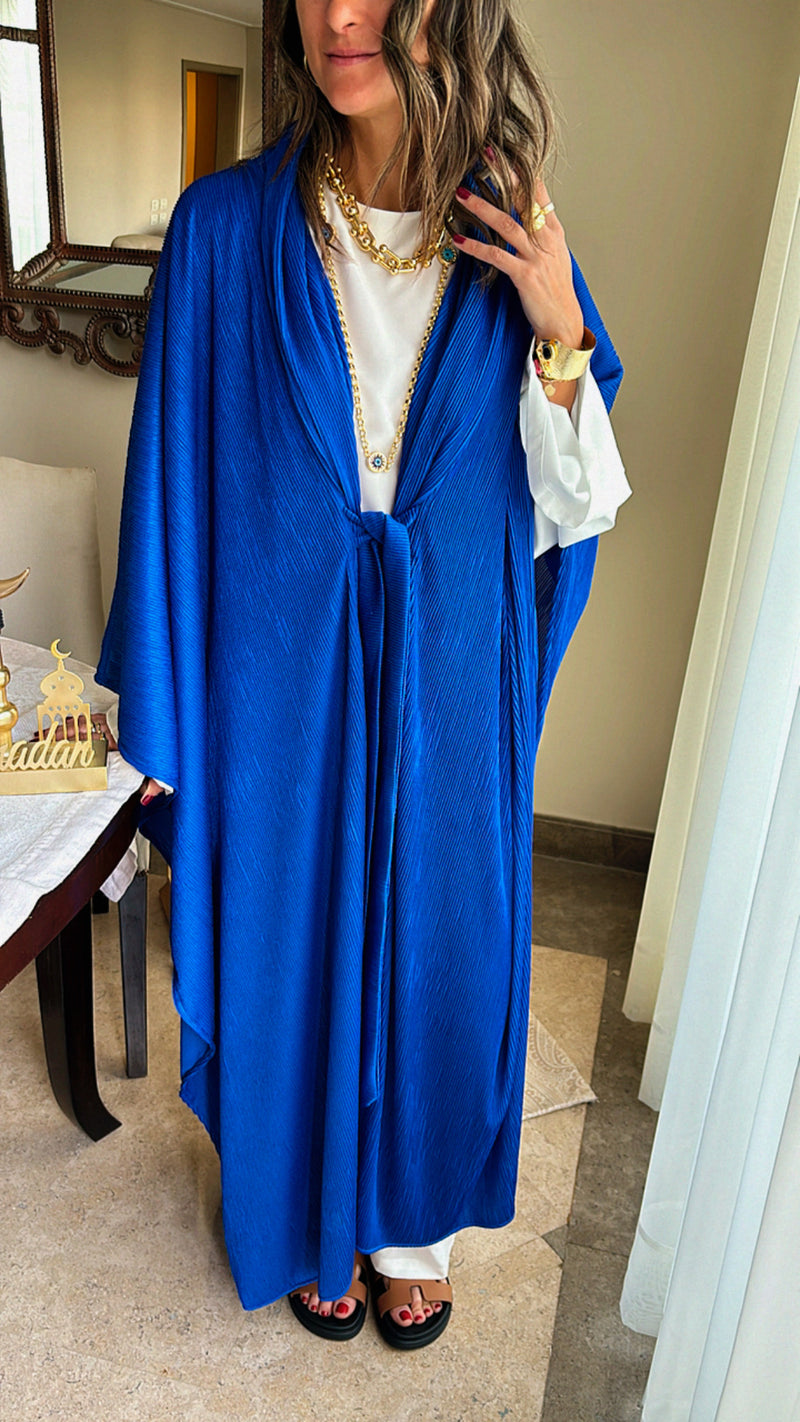 Blue Longline Knot Kimono