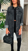 Grey Oversize Denim Jacket