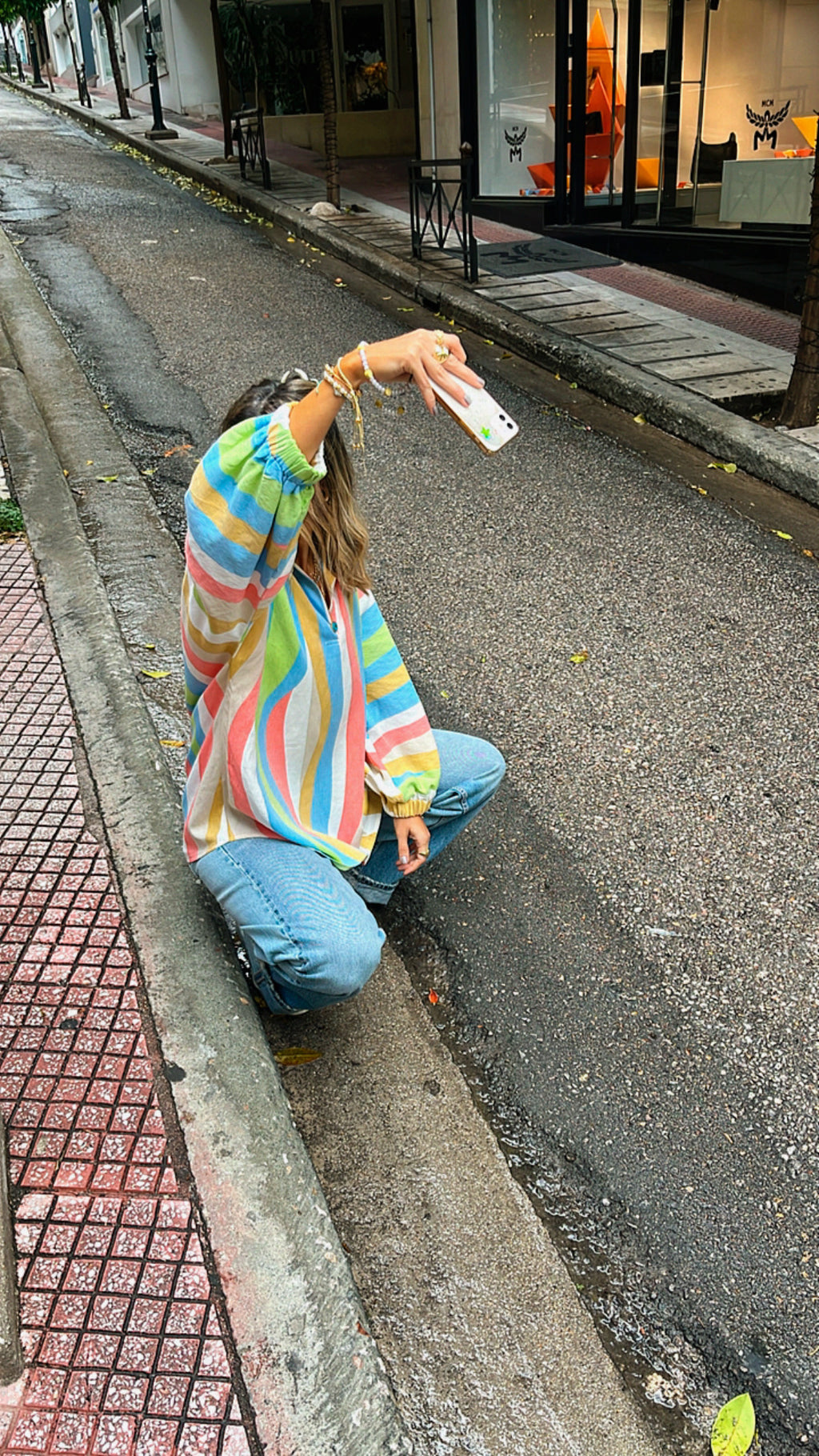 Multicolor Bubbly Shirt