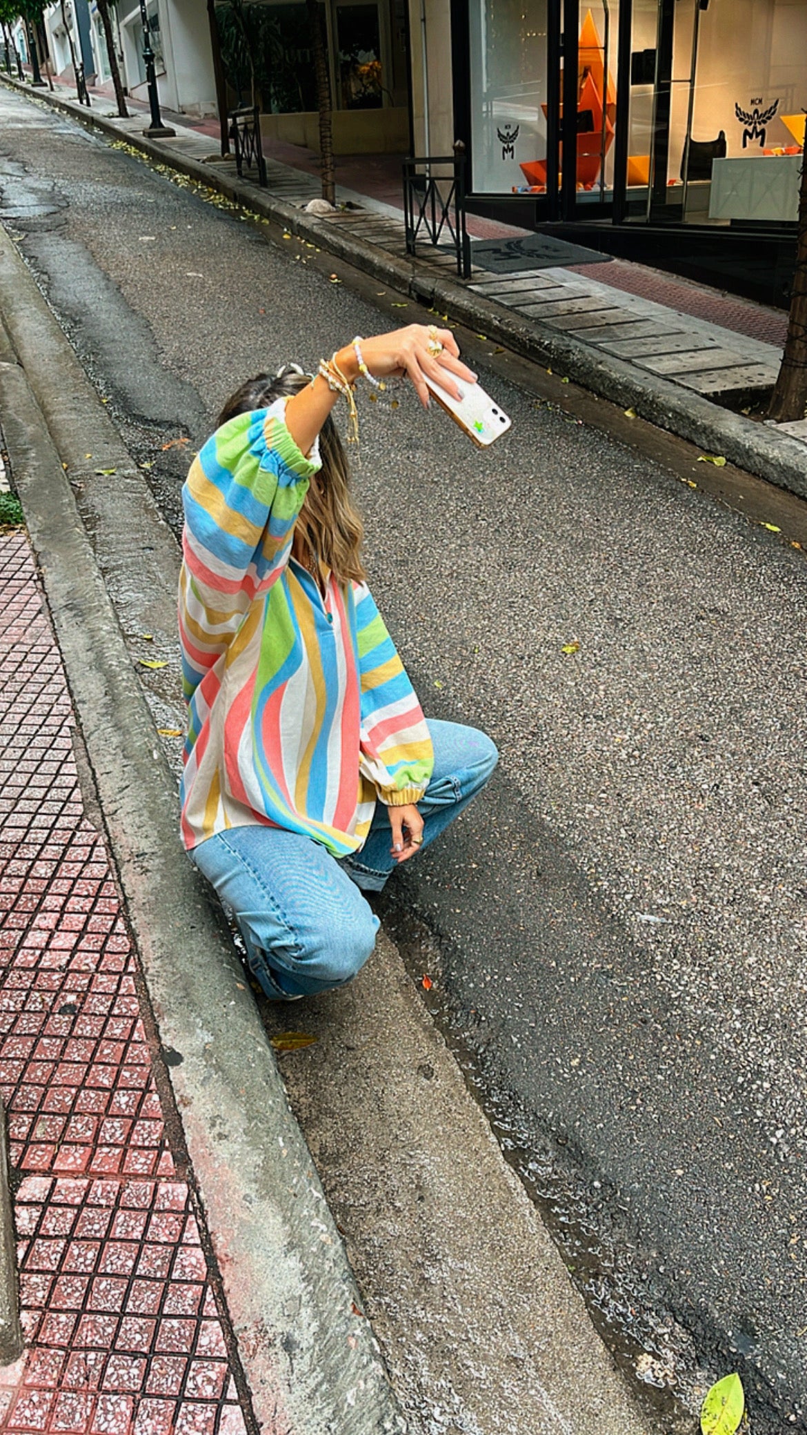 Multicolor Bubbly Shirt