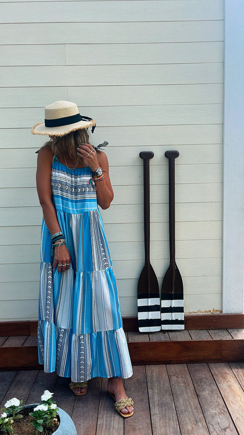 Blues Away Strapped Dress
