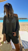 Olive Sounds Like Summer Crochet Short Set