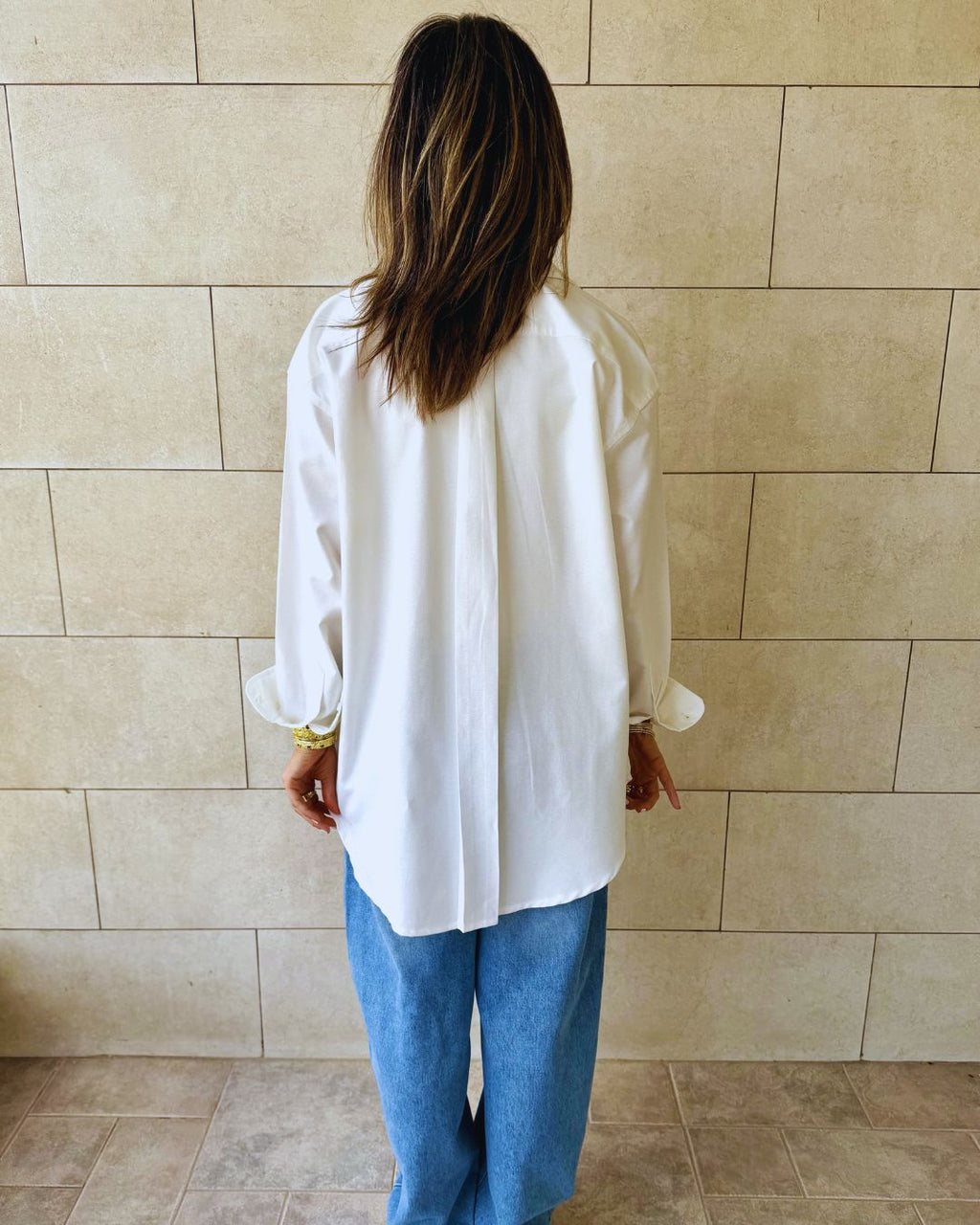White Boyfriend Oxford Shirt