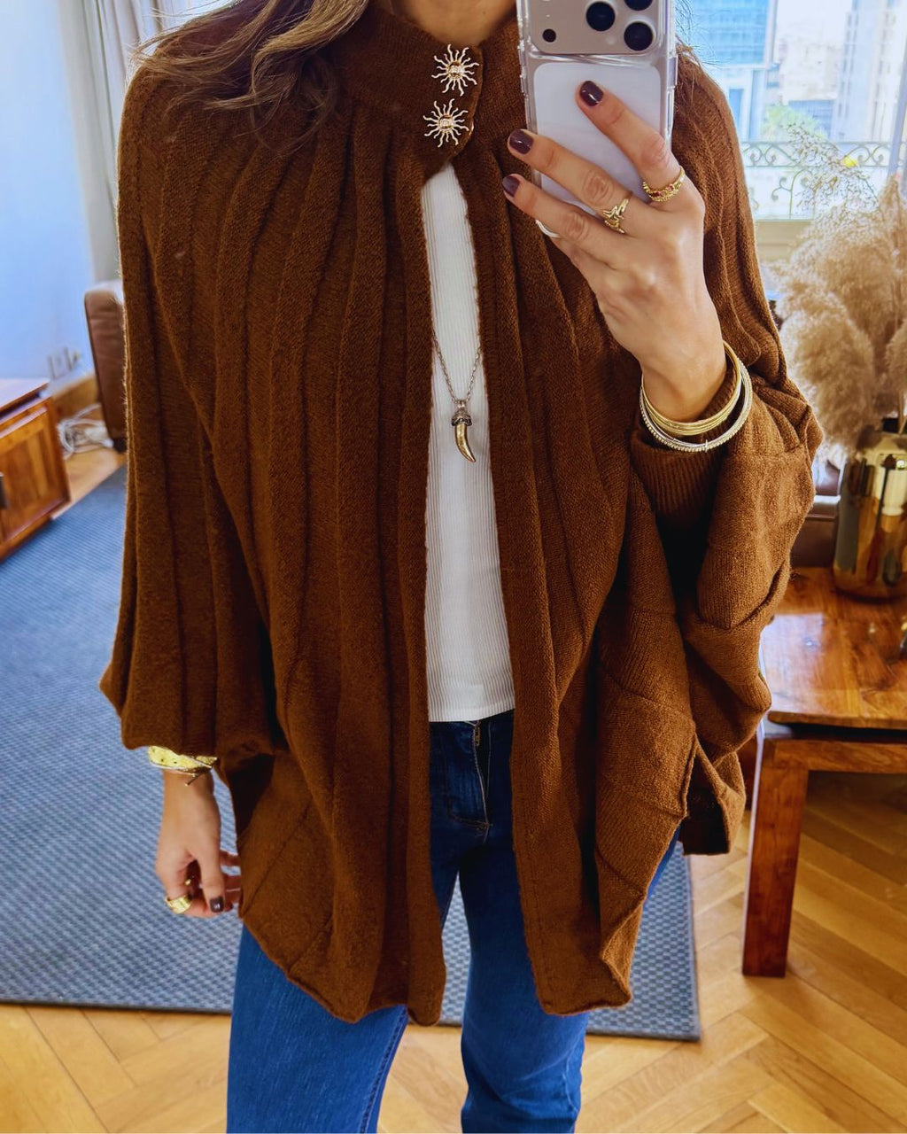 Brown Soft Power Cape