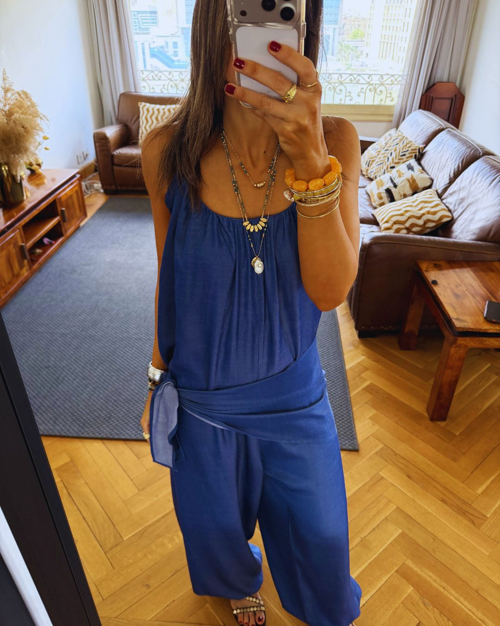 Paloma Dark Blue Denim Jumpsuit
