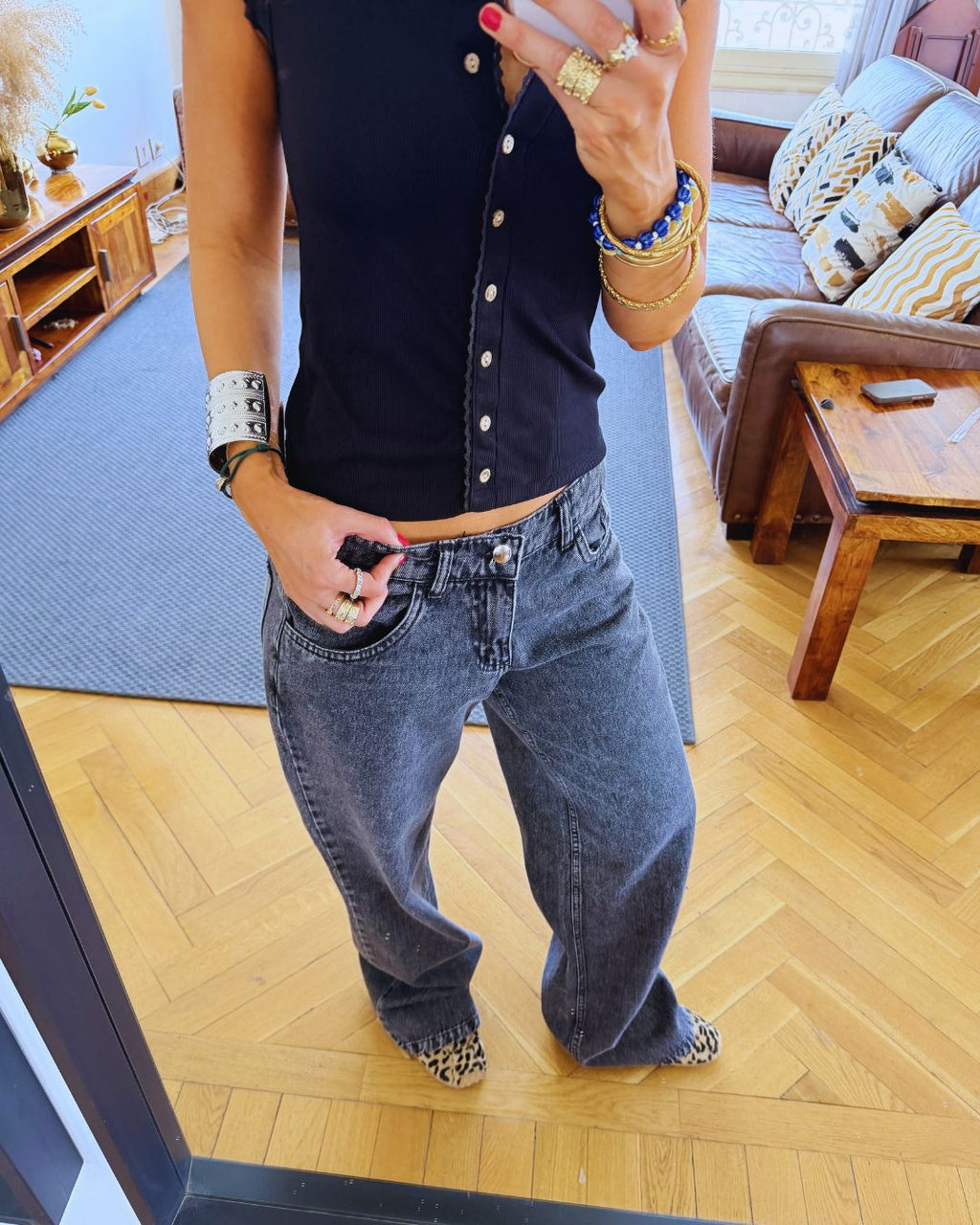 Grey Icon Jeans