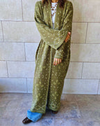 Olive Cult-Favorite Knit Bandana Cardigan