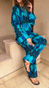 Blue Printed Soft Suit Set