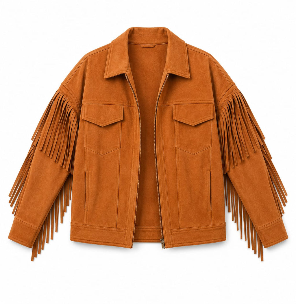 Camel Cowgirl Suede Jacket