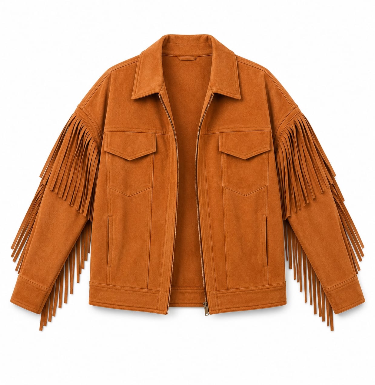 Camel Cowgirl Suede Jacket