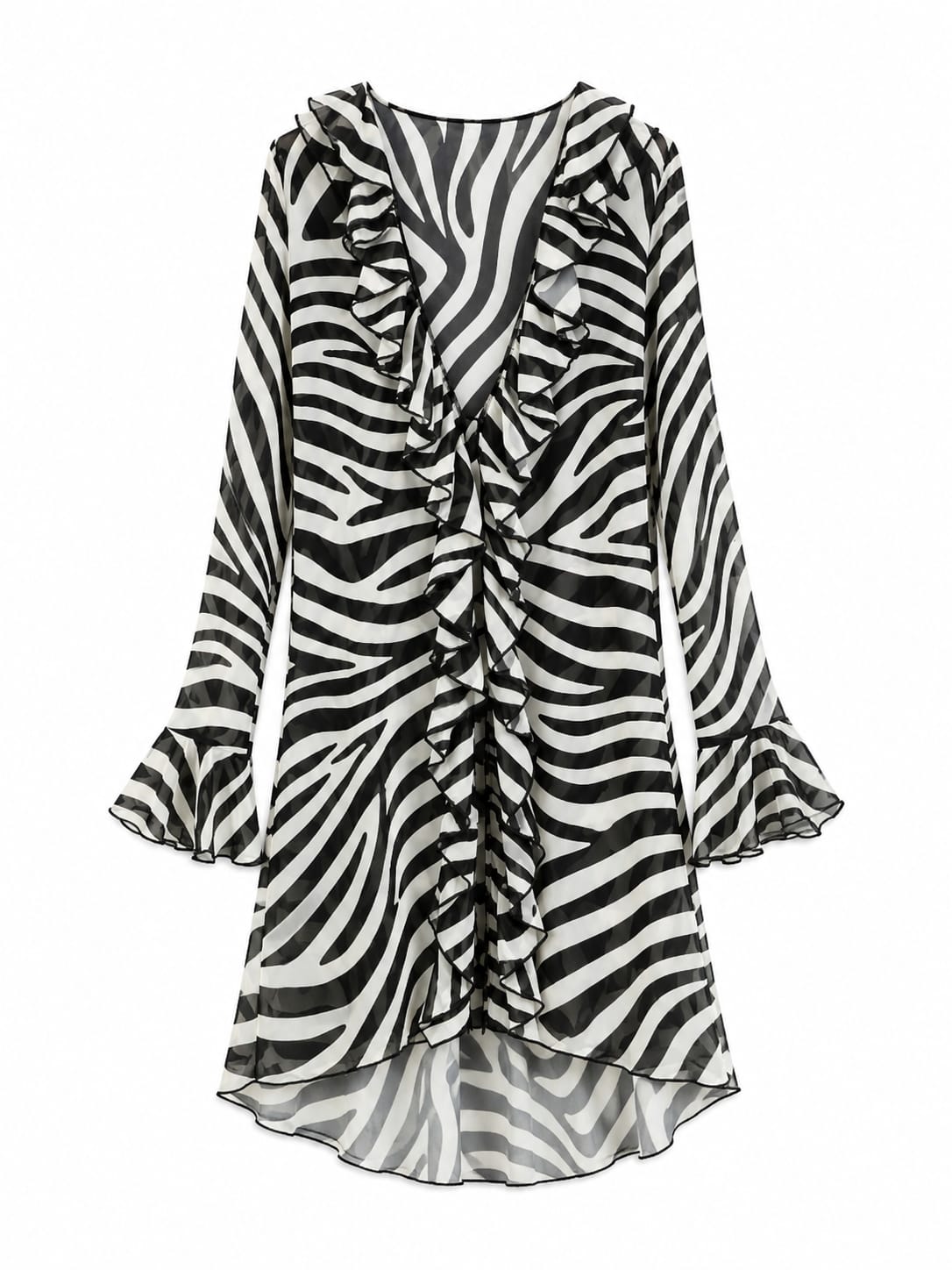 Untamed Jungle Ruffle Dress