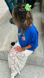 Berry Blue High Low Tee