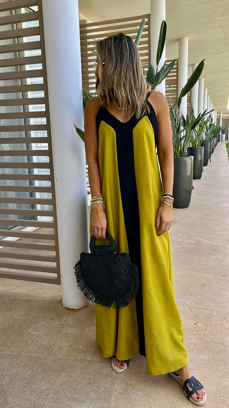 Mustard Monaco Middle Line Dress