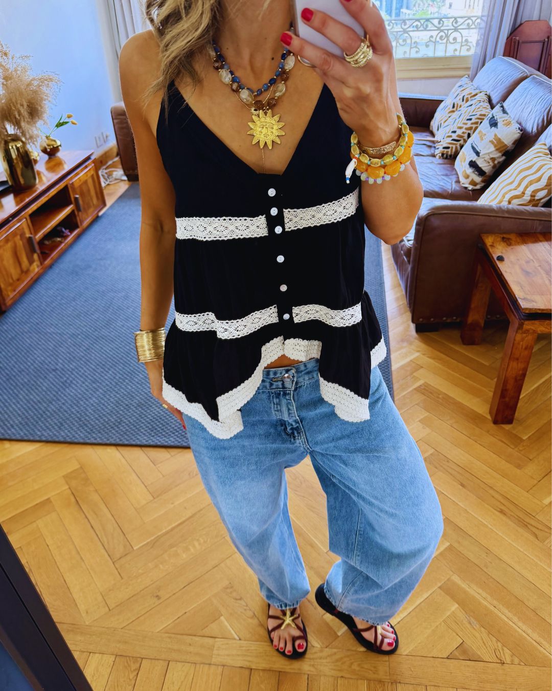 Black Serena Top