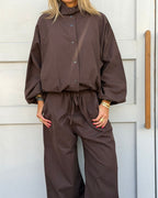 Brown Balloon Jacket