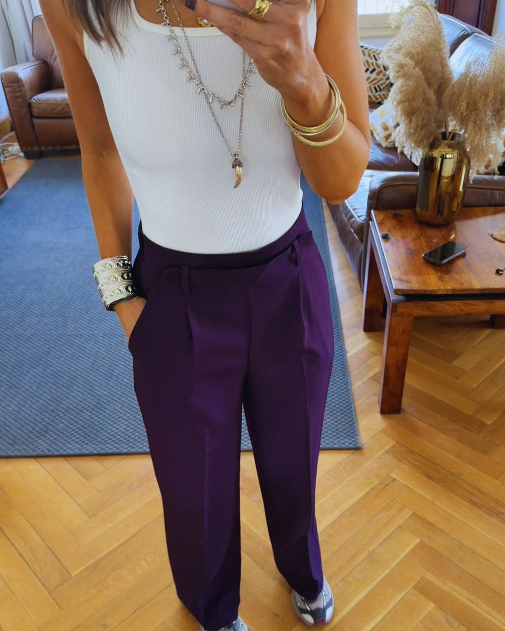 Purple Frillu Signature Pants