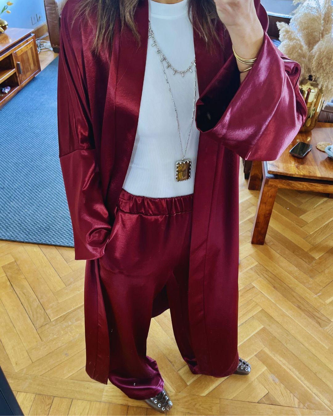 Burgundy After Sunset Pants