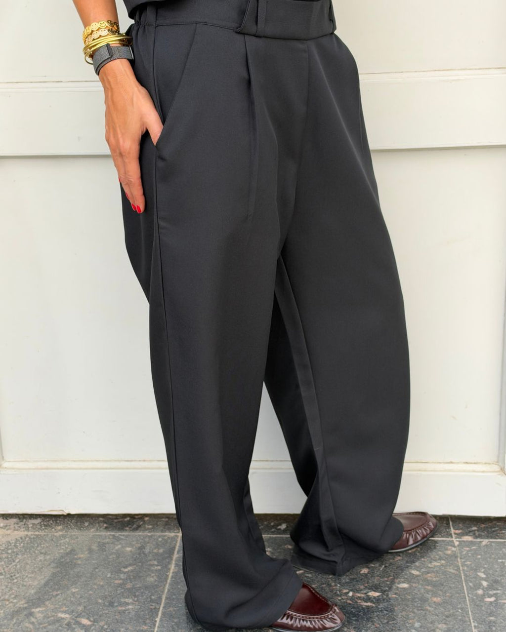 Black Main Office Pants