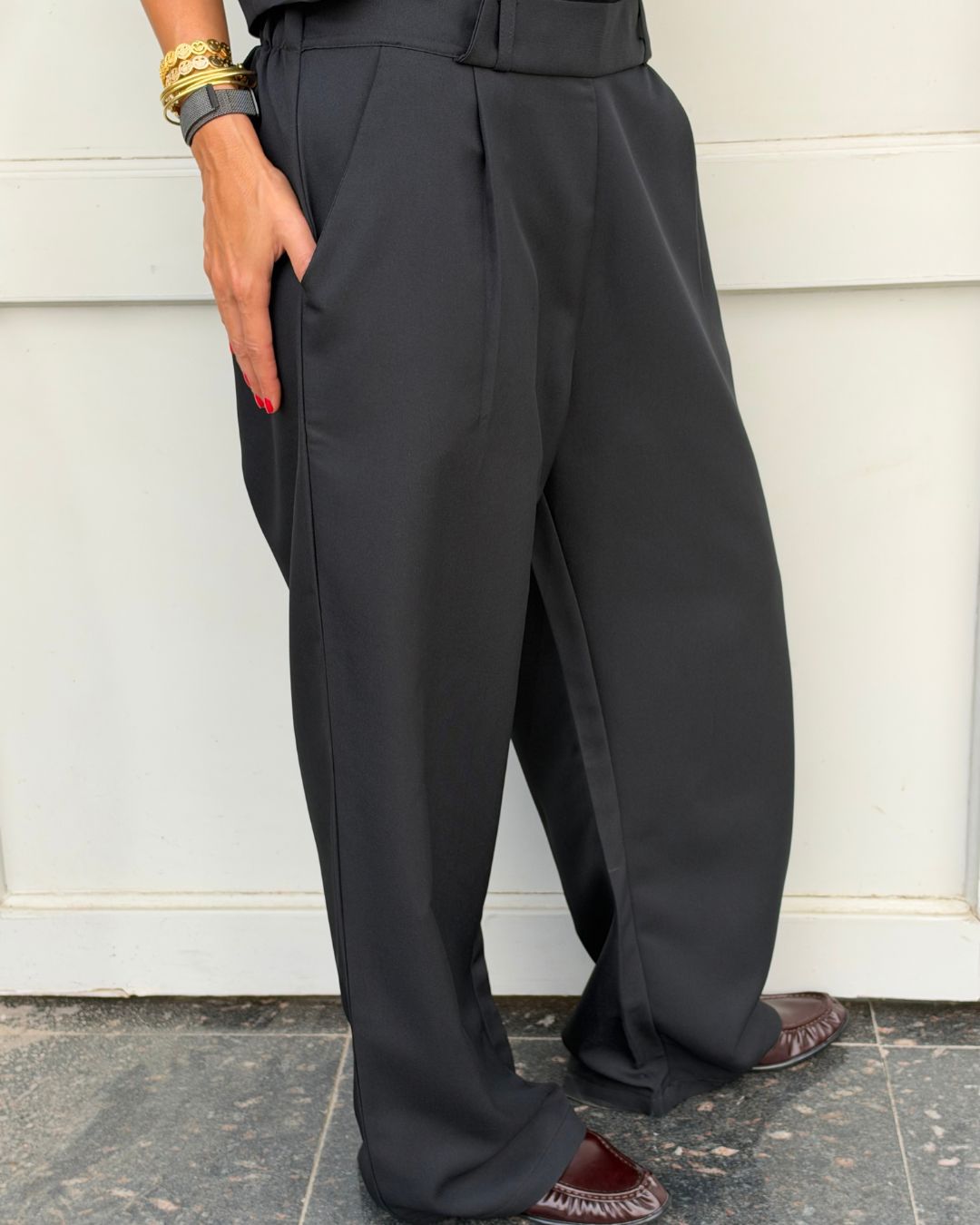 Black Main Office Pants