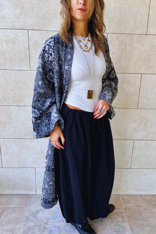 Black Calm Balloon Pants