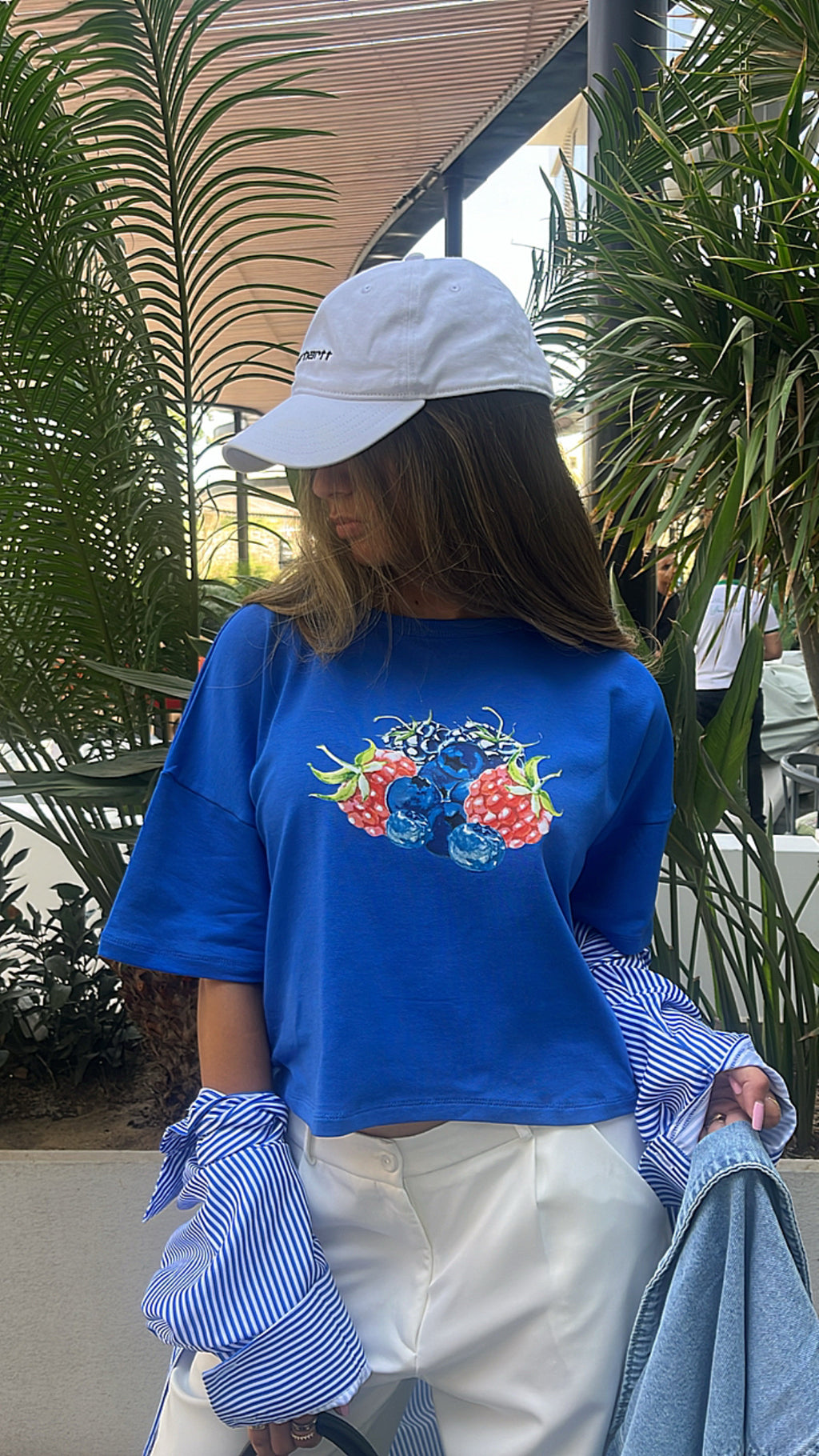 Berry Blue High Low Tee